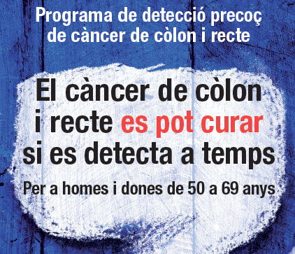 Portada del fulletó del Programa de cribratge de càncer colorectal